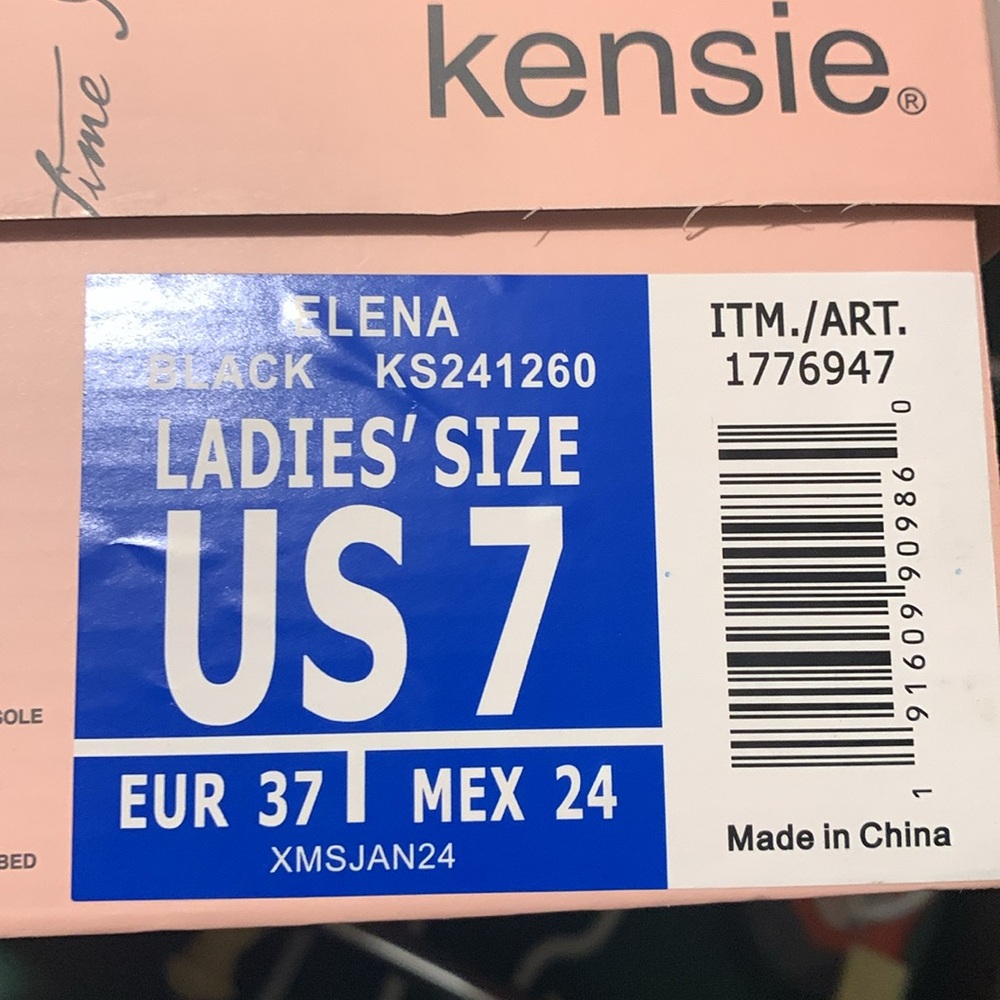 New Kensie Ladies' Size 7M Elena H Band Sandal, Black - Picture 10 of 10